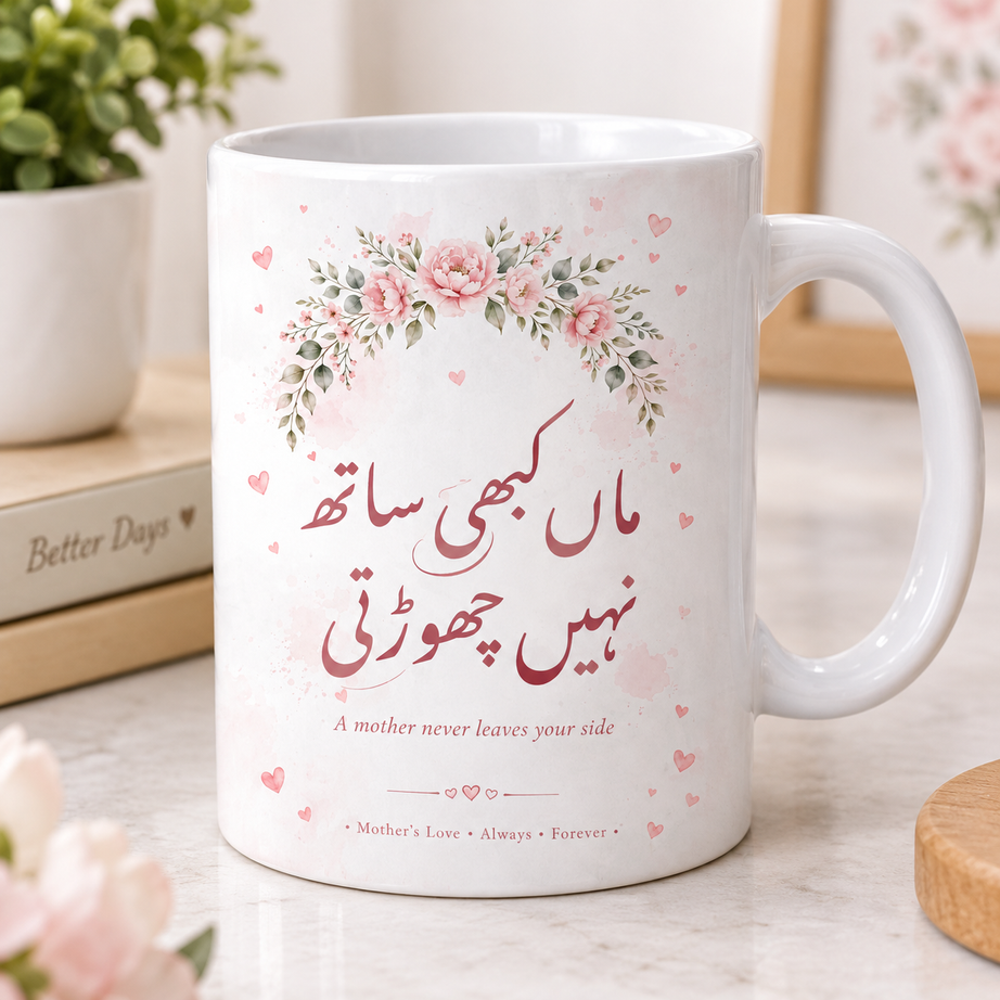Customized Mother’s Day Mug with Urdu Quote