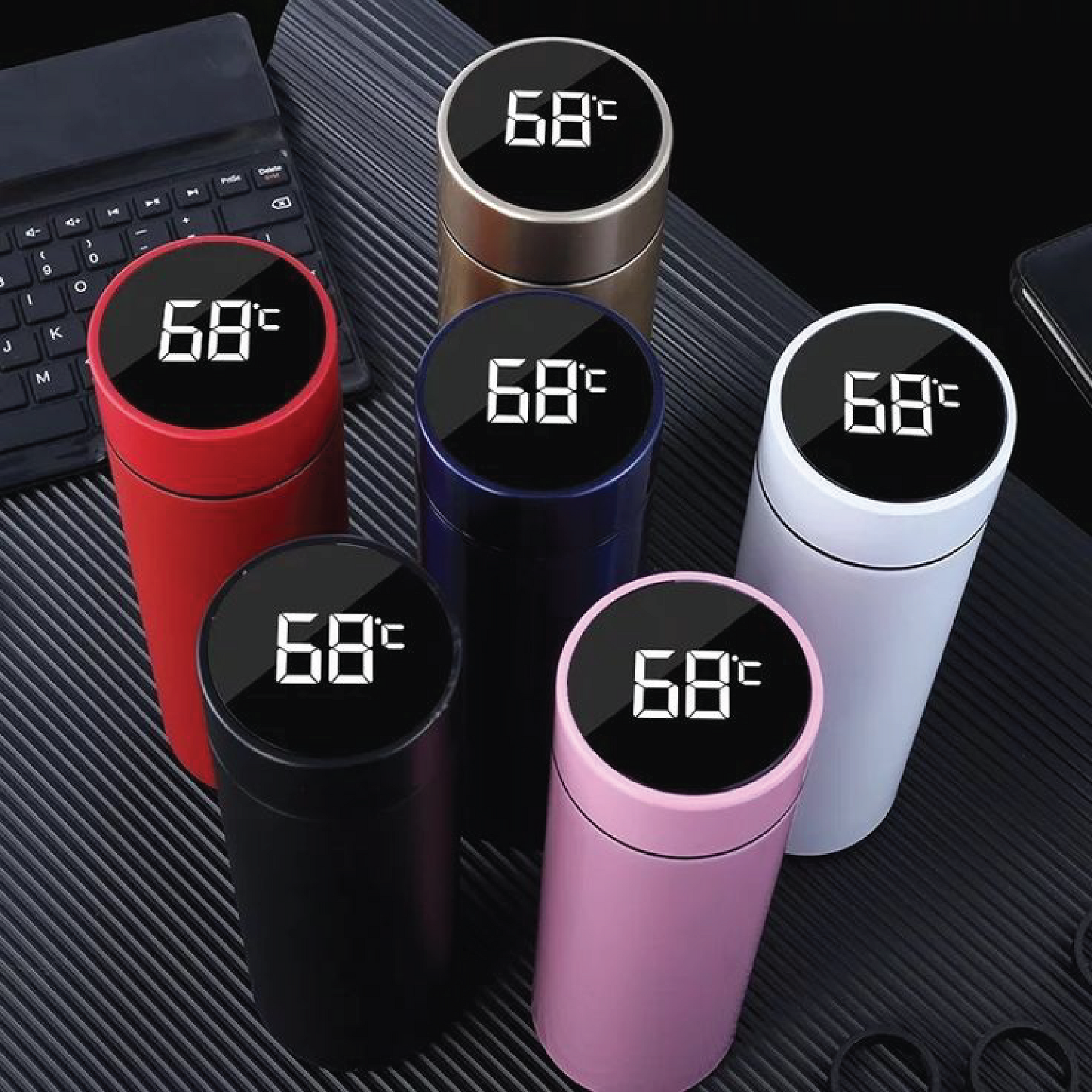Customized Smart Water Bottle with LED Temperature Display