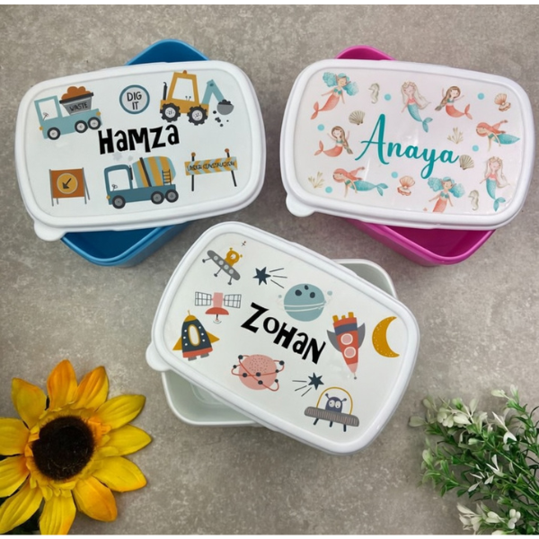 Custom Name Printed Lunch Box