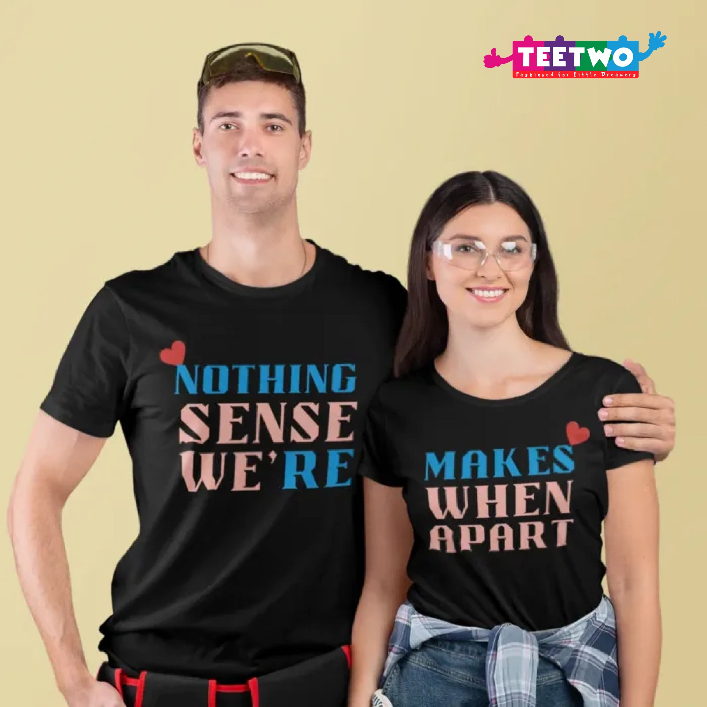 funny matching t shirts for couples​